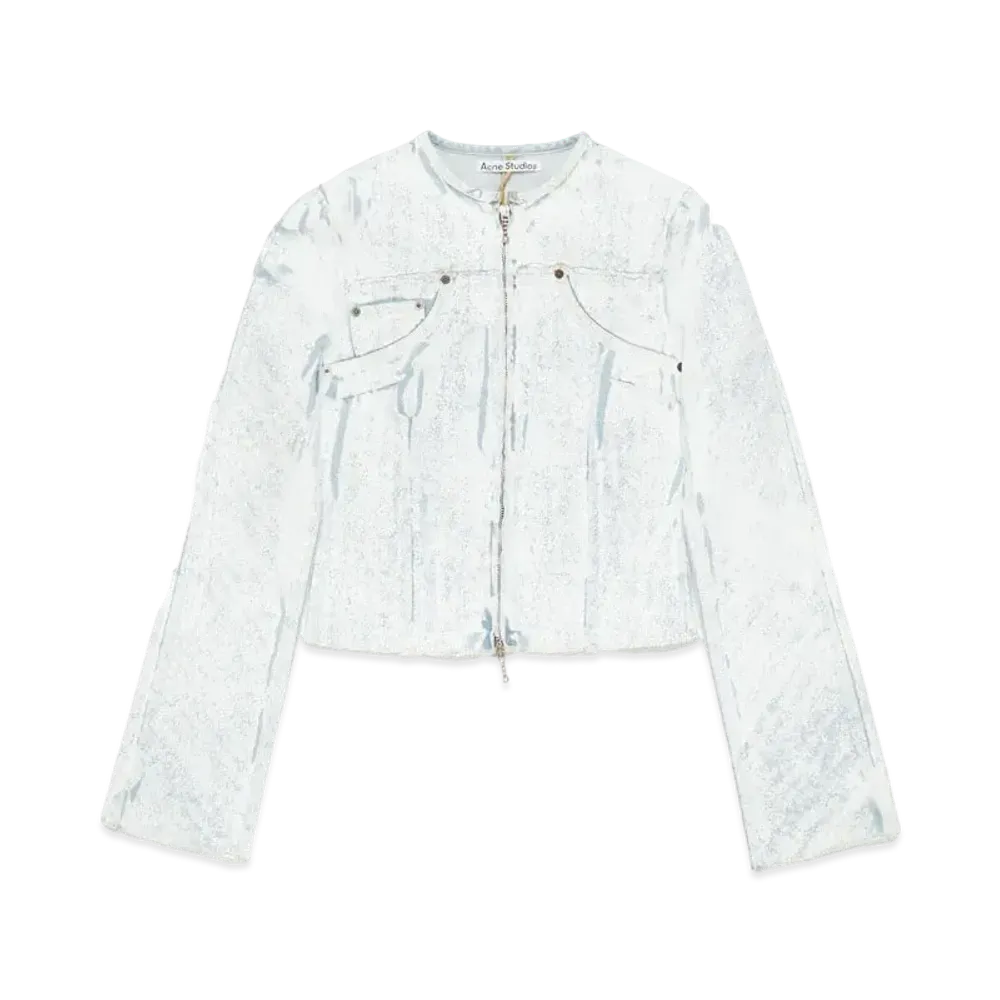 Acne Studios Pigment Print Denim Jacket "Light Blue"