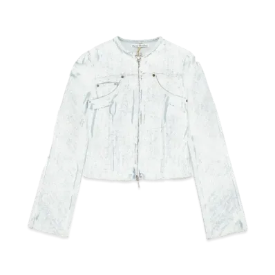 Acne Studios Pigment Print Denim Jacket "Light Blue"