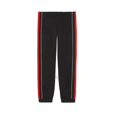 GUCCI Gucci Band Emblem Logo Embroidered Sideline Track Pants "Black"