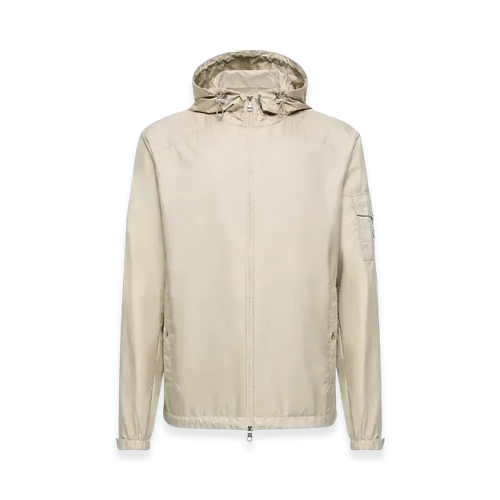 MONCLER Etiache Hooded Rain Jacket "Light Beige"