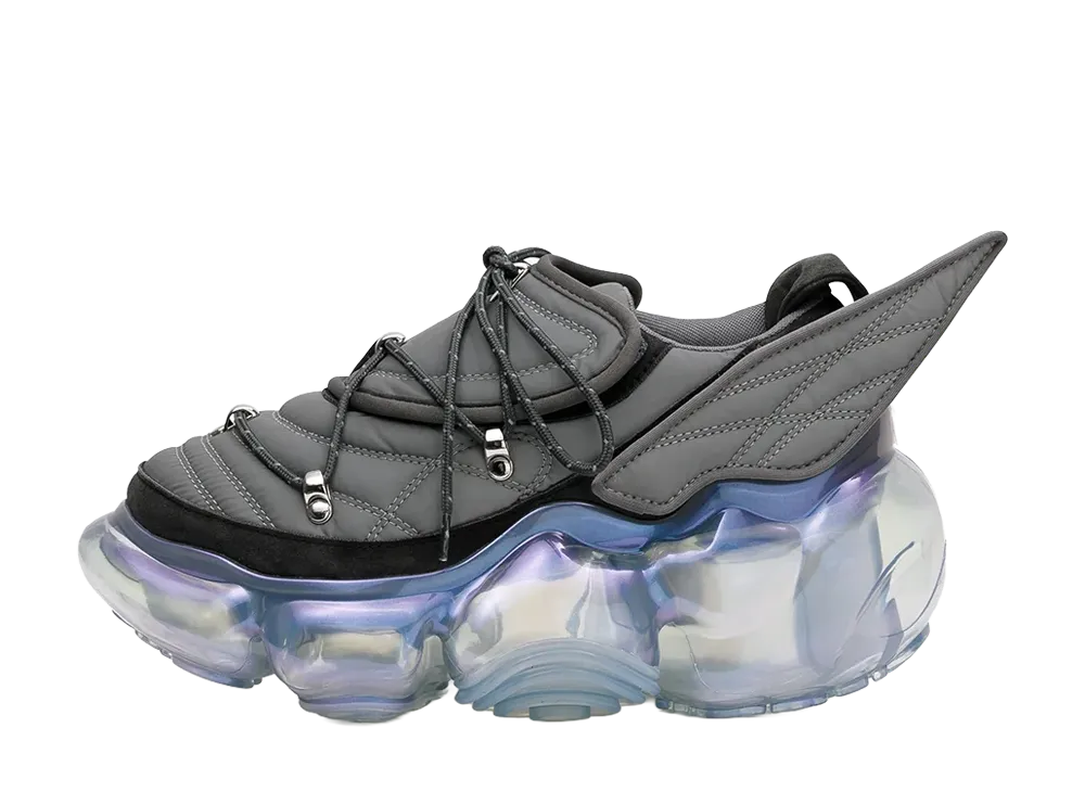 MON7A × grounds MOOPIE "Gray Reflector/Ice Gray Aurora"