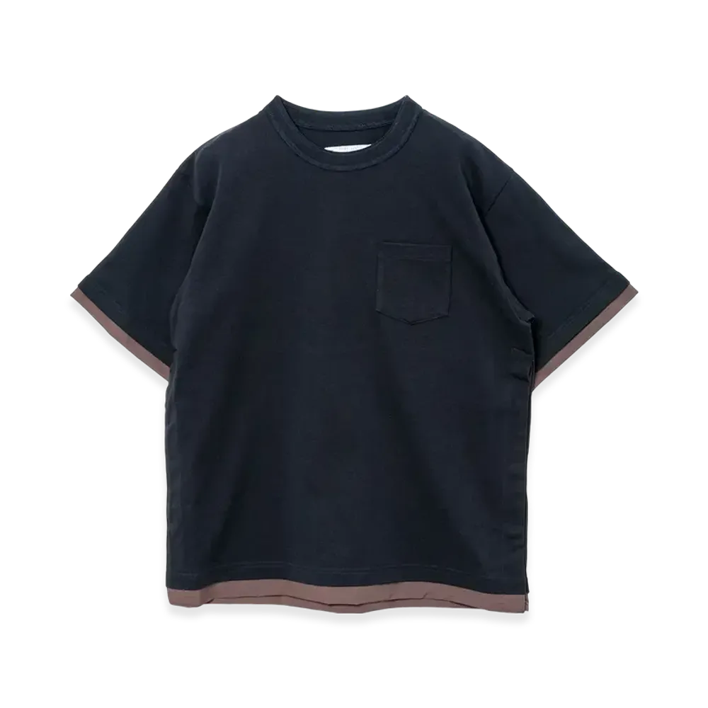 sacai Cotton Jersey T-Shirt "Navy"