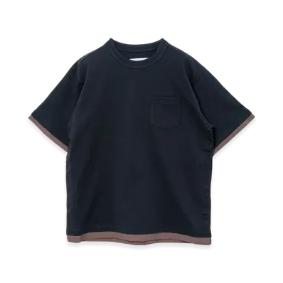 sacai Cotton Jersey T-Shirt "Navy"