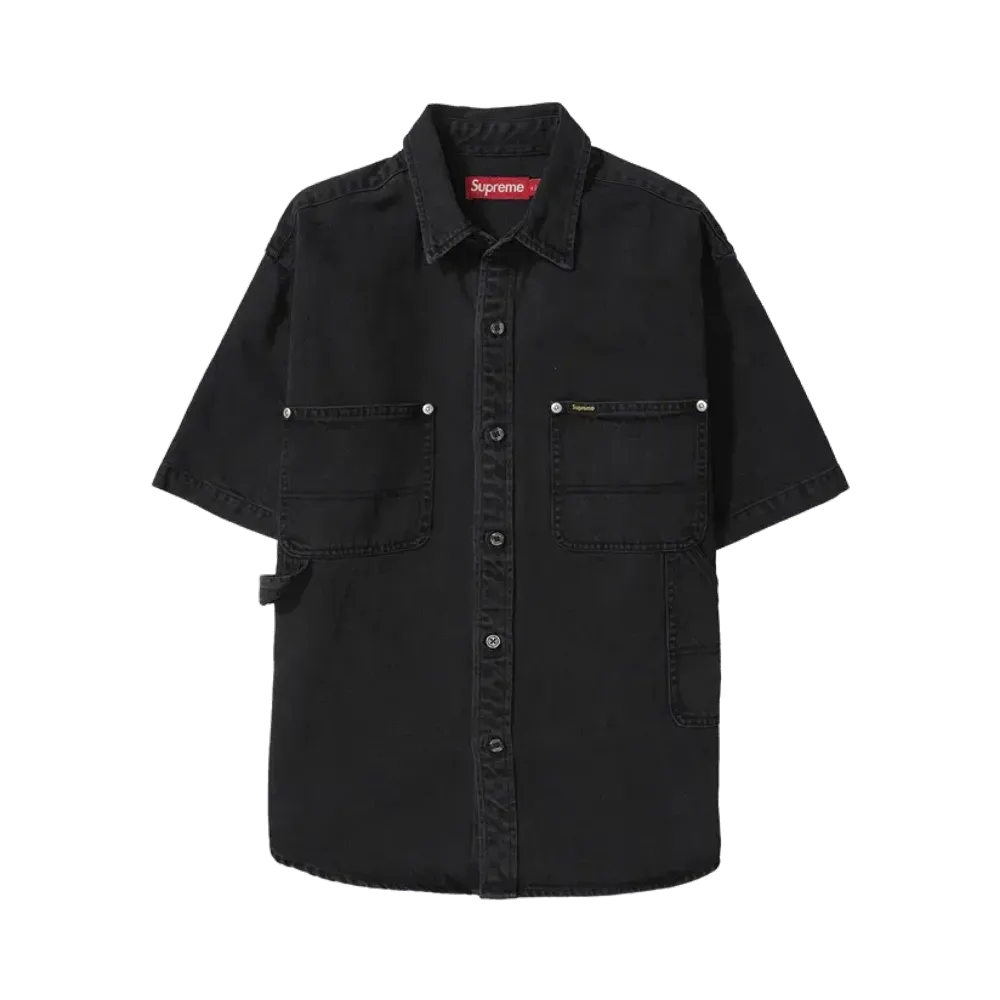 Supreme Loose Fit S/S Denim Painter Shirt "Black"