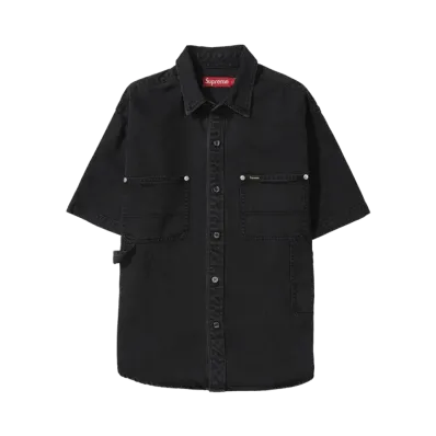 Supreme Loose Fit S/S Denim Painter Shirt "Black"