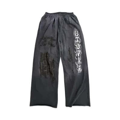 Travis Scott Cactus Jack Utopia Flame Sweatpants "Black"
