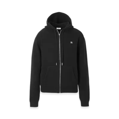 CELINE Zip-Up Knit "Black/Offwhite"