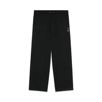 A BATHING APE Bape Black Easy Pants With Logo Hem Tape "Black"