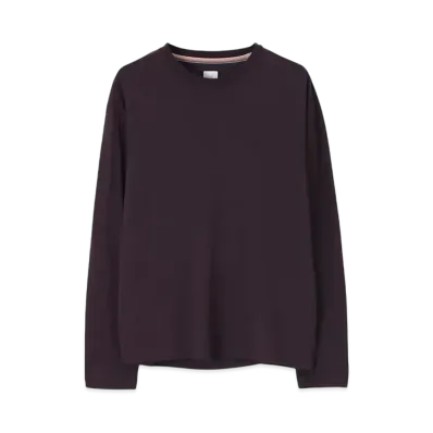 Paul Smith Neck Logo Long Sleeve Knit Sew "DarkRed"