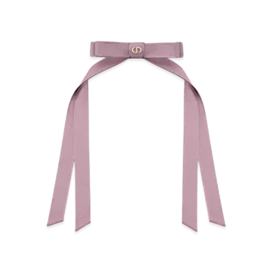 Dior Twist Bow Grosgrain "Peony Pink"