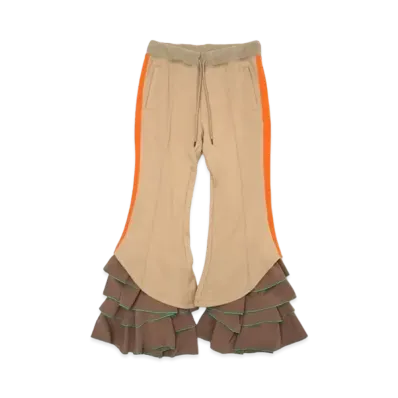 FACETASM Ruffled Jersey Pants "Beige"