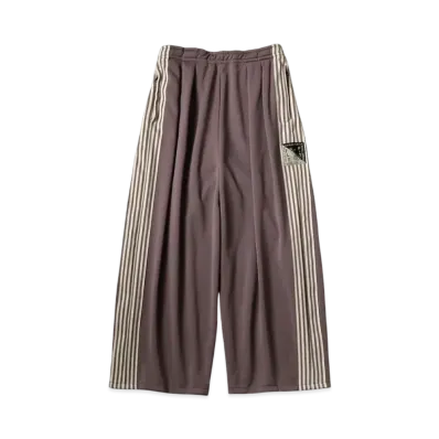 KAPITAL Smooth Jersey Stunt Man Woman Super Buggy Track Pants "Light Brown"