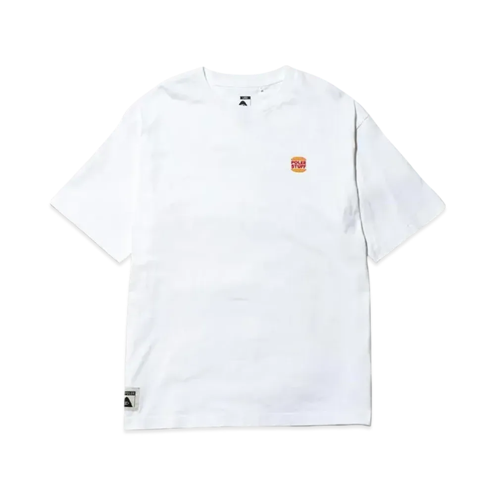 POLeR SS Tee Crew Neck Steamhams Pocket Relaxed Fit "White"