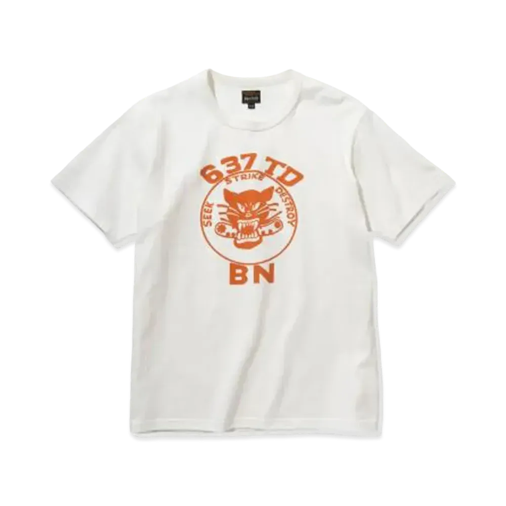 THE REAL McCOY'S MILITARY TEE / 637 TD BN "Milk"