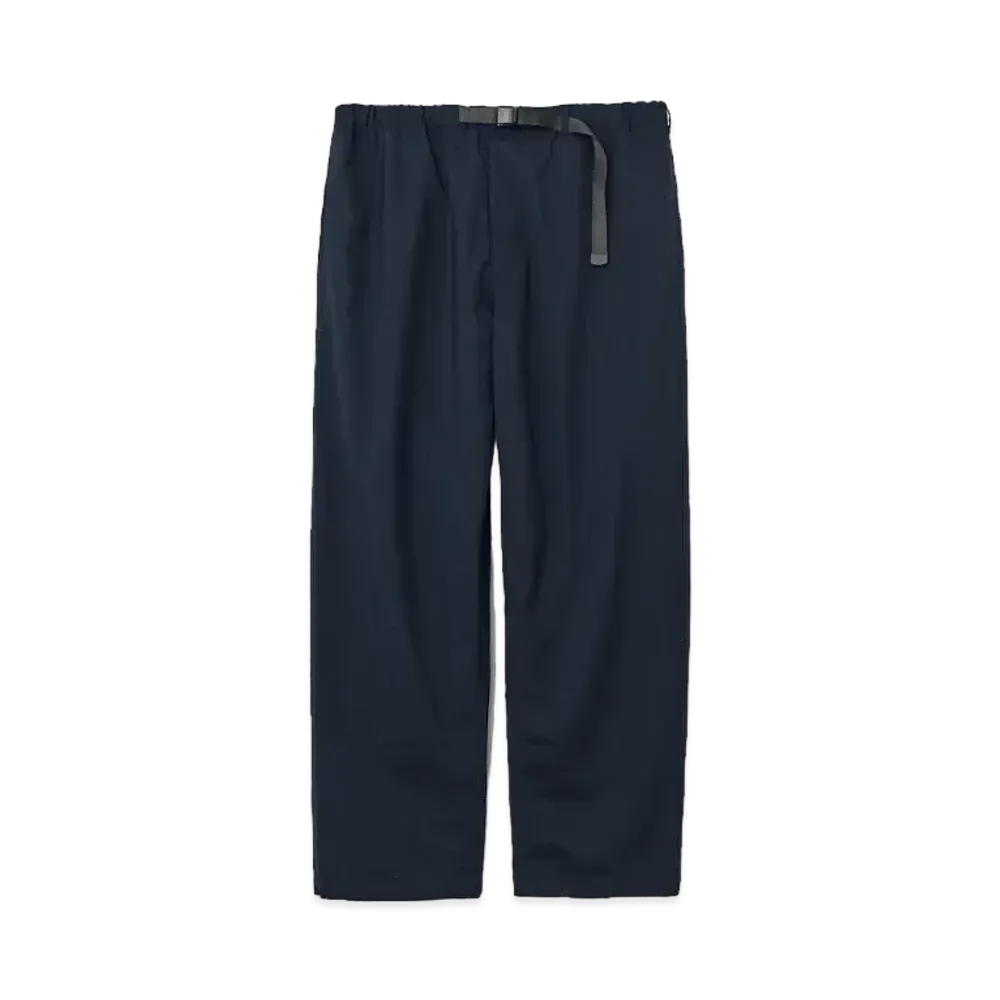 ENNOY Wool Blend Rip Stop Easy Pants "Navy"