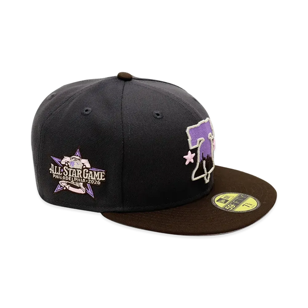 NEW ERA x THE CAP 59Fifty 2026 ASG Venue Philadelphia Phillies "Graphite/Walnut"