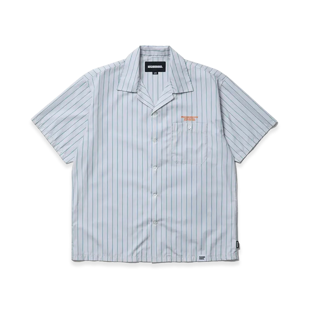 NEIGHBORHOOD Stripe Work Shirt SS "Stripe(B)"