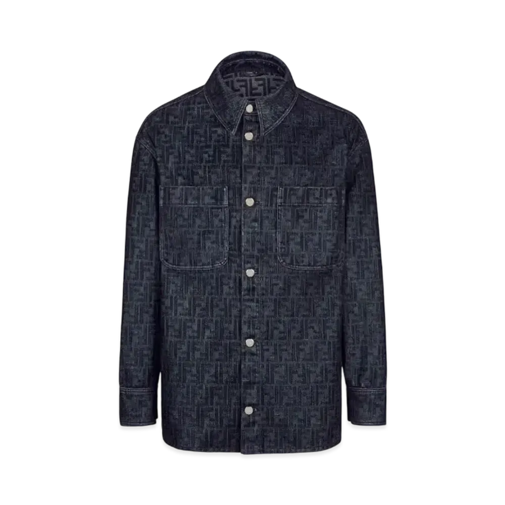 FENDI Men's FF Jeans Jacket "Blue"