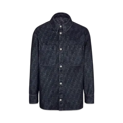 FENDI Men's FF Jeans Jacket "Blue"