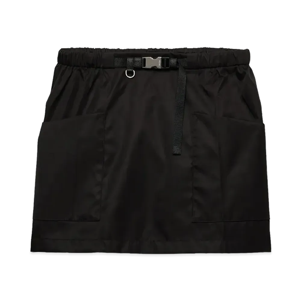 PRADA Women's Re-Nylon Skirt "Black"