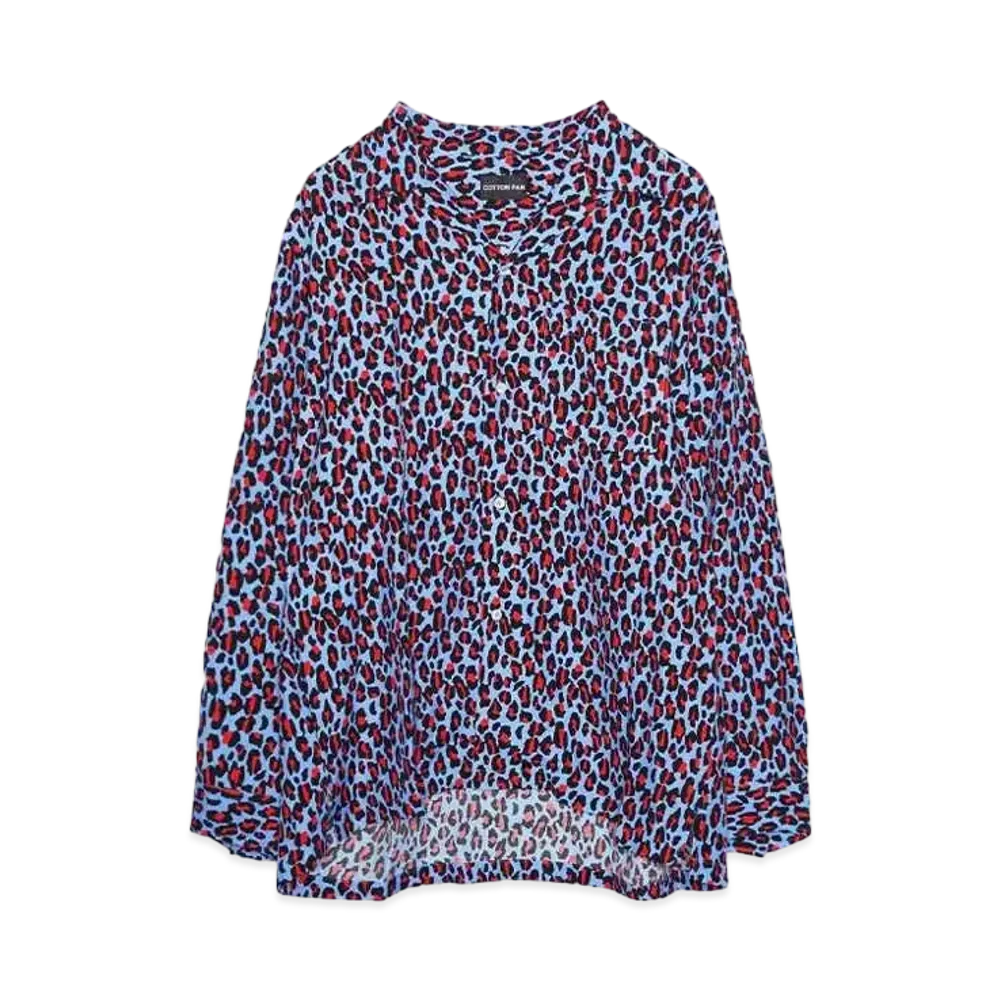 COTTON PAN Shawn L/S:LEOPARD "PURPLE"