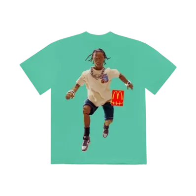 Travis Scott Cactus Jack x McDonald's Action Figure Series IV T-Shirt "Teal"