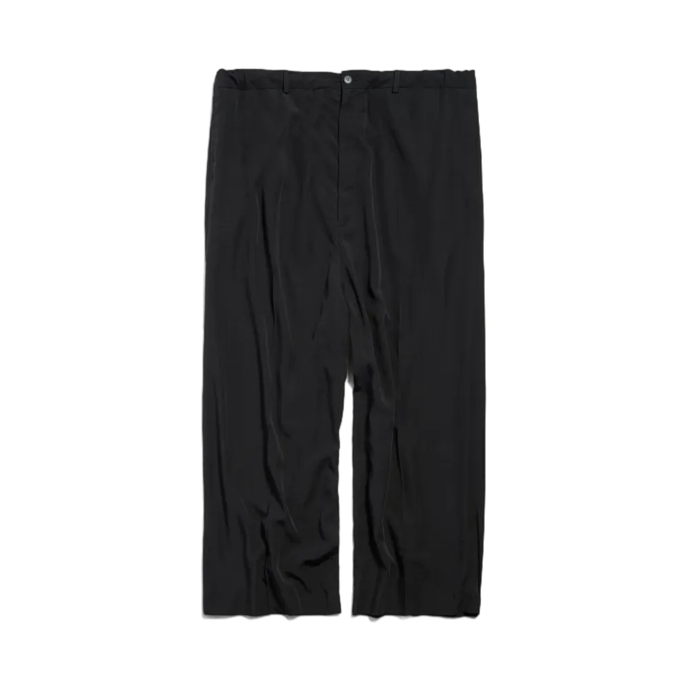 BALENCIAGA Large Fit Pants in Fluid Poplin "Black"