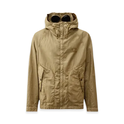C.P. Company Lino Wax Goggle Jacket "Tree House Beige"