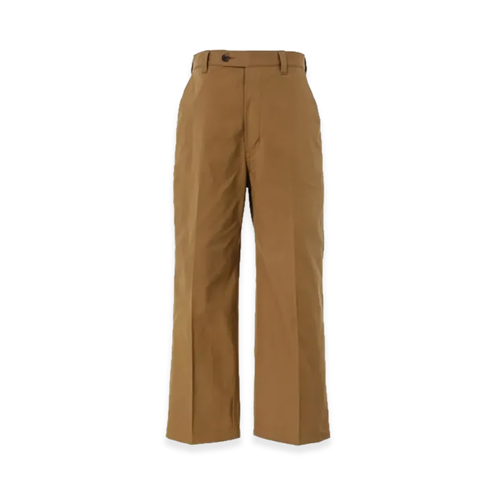 COMME des GARCONS HOMME Cotton Oxford Center Crease Pants "Brown"