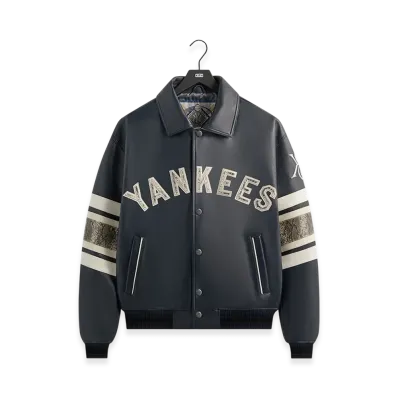 Kith x AVIREX For The New York Yankees Leather Jacket "Nocturnal/Snake"