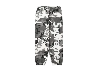 Supreme Satin Applique Sweatpant "Snow Camo"