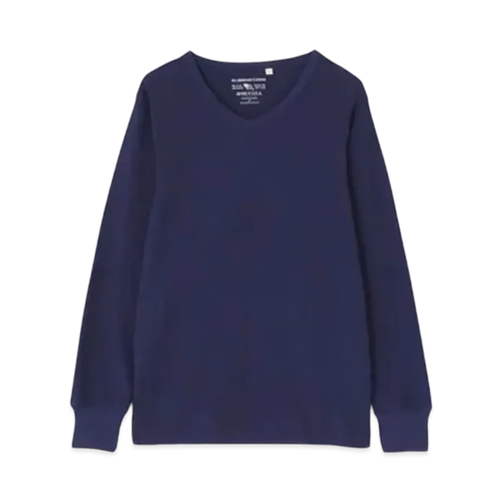 AVIREX Daily Wear Thermal L/S T-Shirt "Navy V"