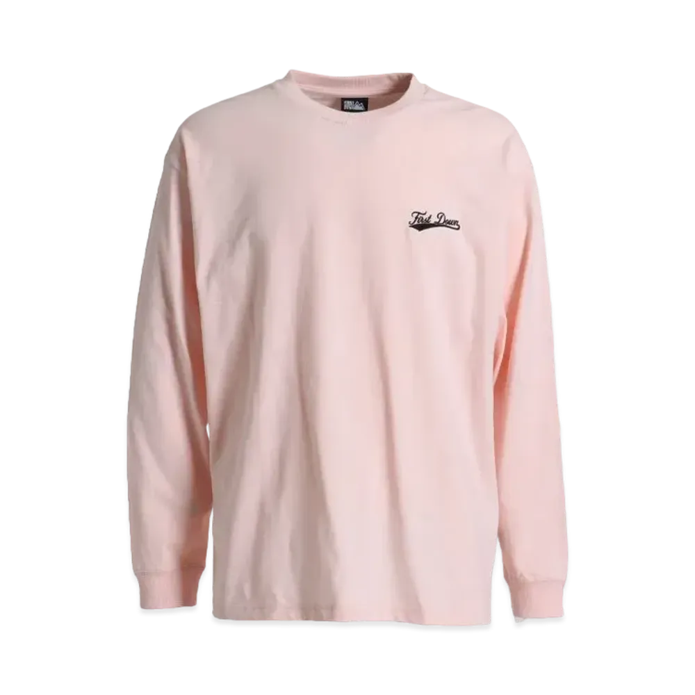 FIRST DOWN COLLECTOR L/S T "Light Pink"