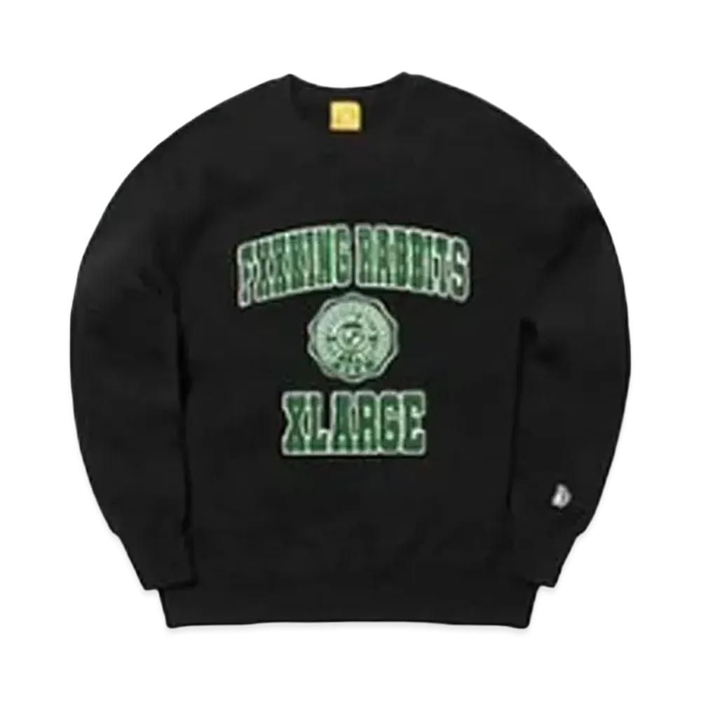 XLARGE x FR2 Crew Neck Sweat "Black"