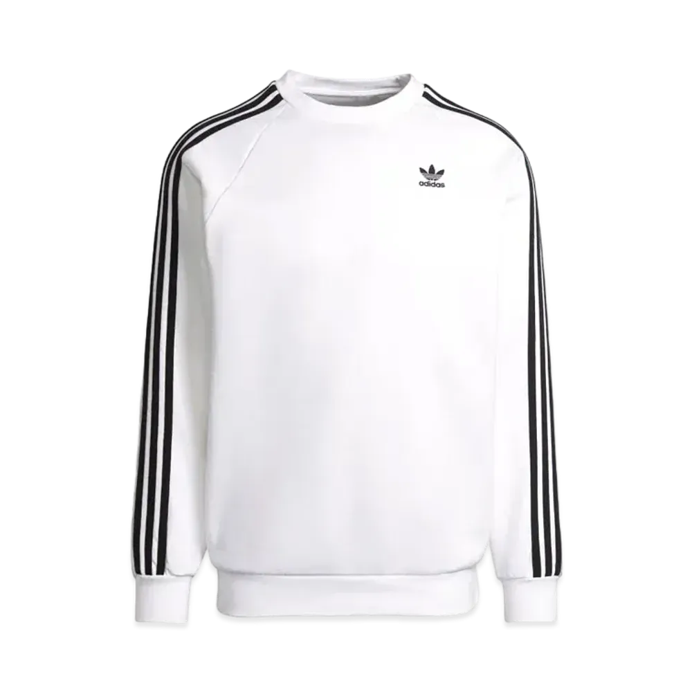 adidas Adicolor Classics 3 Stripe Crewsweat "White"