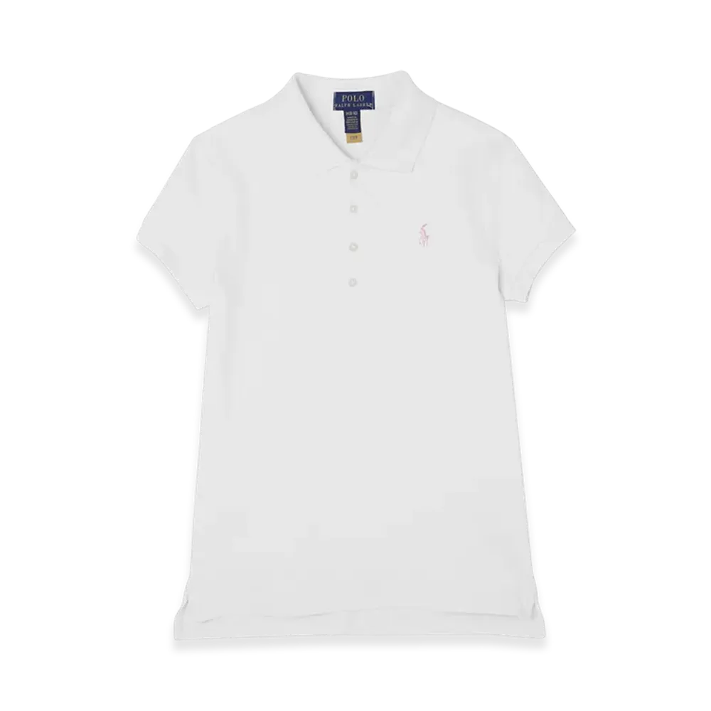 Polo Ralph Lauren Short-Sleeve Stretch Mesh Polo Shirt "White"