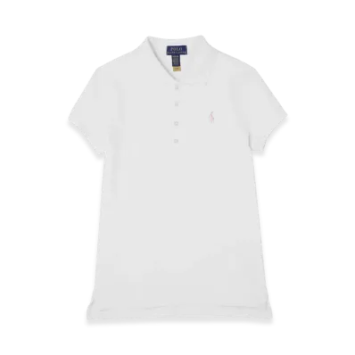 Polo Ralph Lauren Short-Sleeve Stretch Mesh Polo Shirt "White"