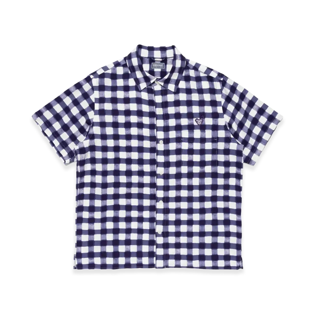HUMAN MADE Ningensei Kusakizome Shirt "Navy"