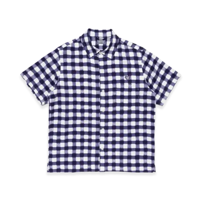 HUMAN MADE Ningensei Kusakizome Shirt "Navy"