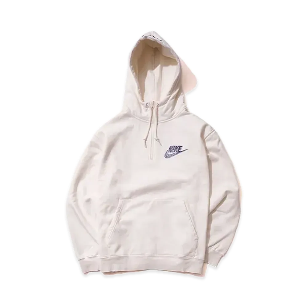 Supreme x Nike Half Zip Hooded Sweatshirt "White"