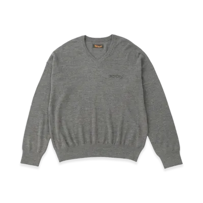 visvim Selmer V-Neck Knit "Grey"