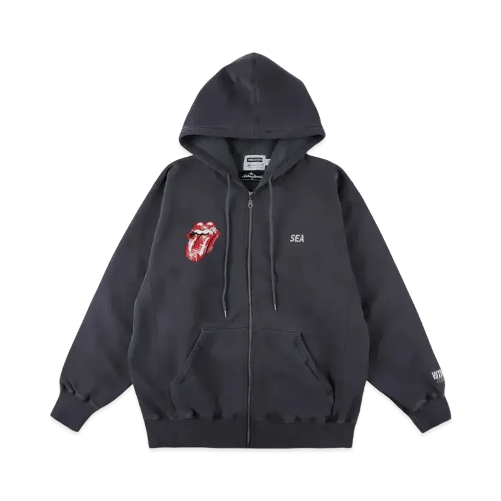 WIND AND SEA x The Rolling Stones x RWC Logan Hooded Sweatshirt "Navy"