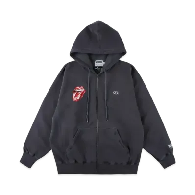 WIND AND SEA x The Rolling Stones x RWC Logan Hooded Sweatshirt "Navy"