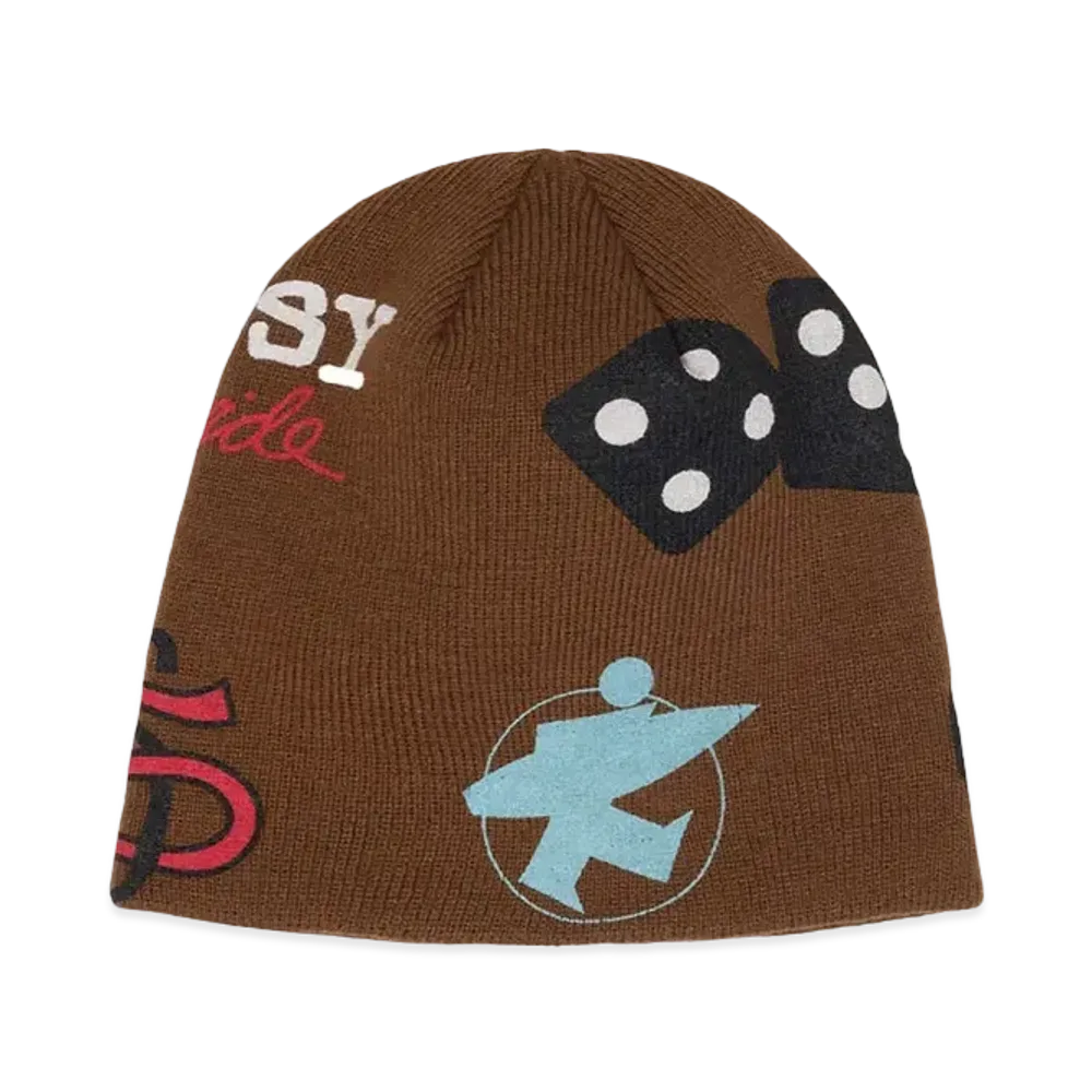 Stussy Mixed Logo Skullcap "Coffee"