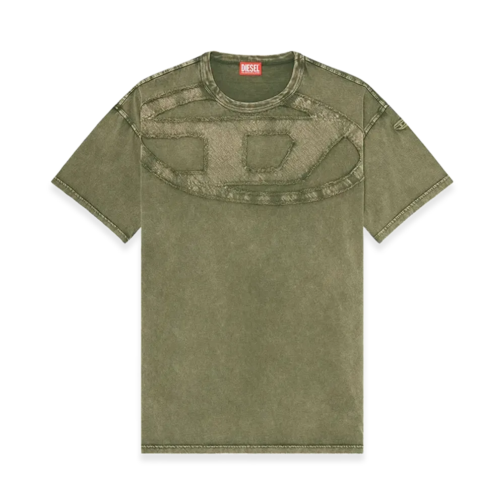 Diesel T-Shirt Made Of Cotton "Green"