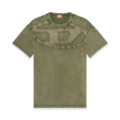 Diesel T-Shirt Made Of Cotton "Green"