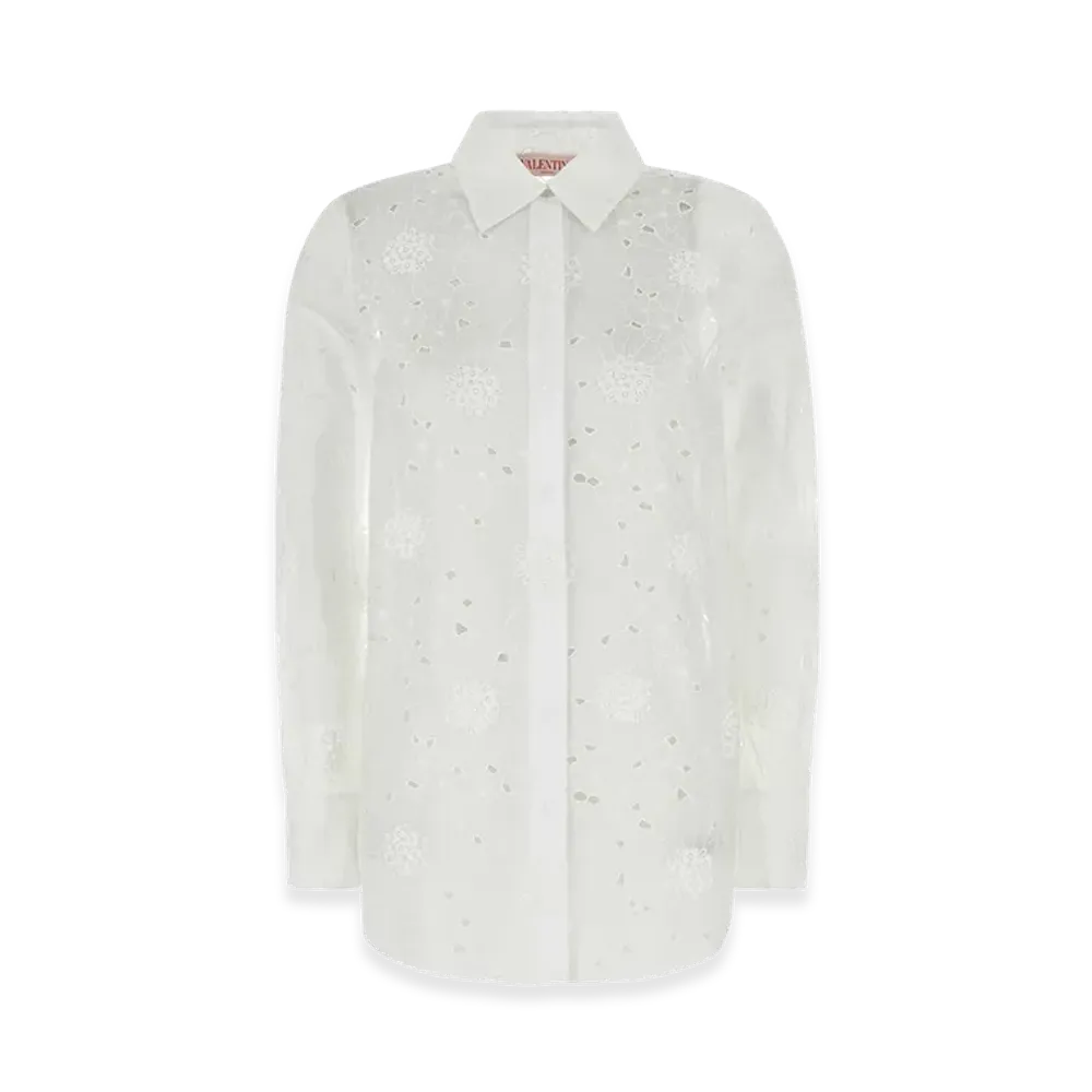 Valentino Women's Cotton Shirt "White"
