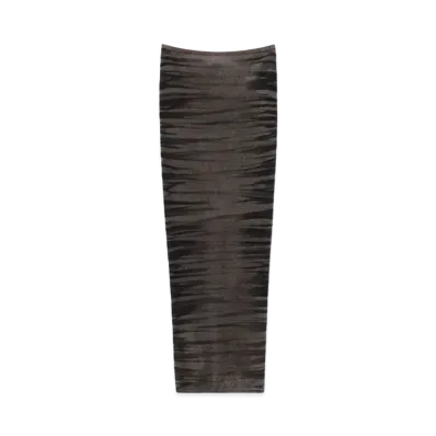Alexander Wang Chenille Digital Animal Print Maxi Skirt "Eiffel Tower"