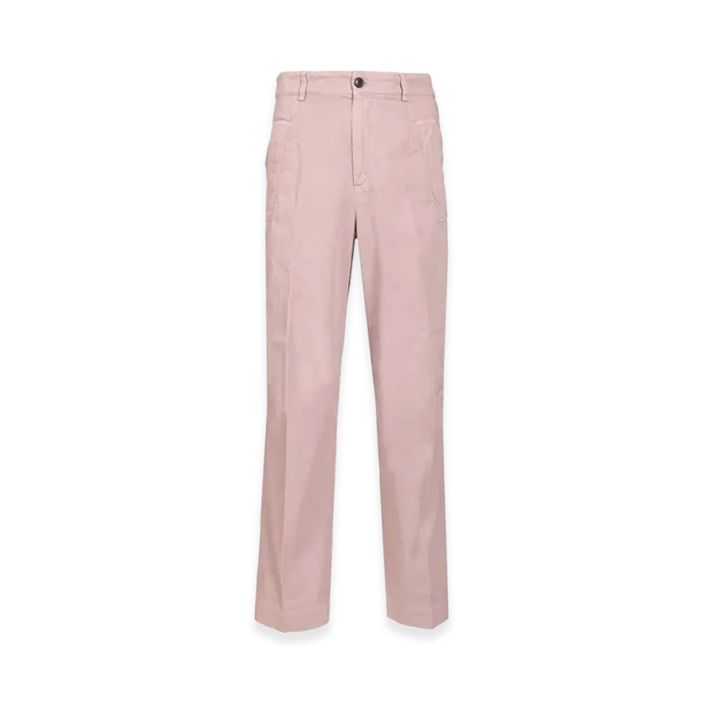DRIES VAN NOTEN Otton Twill Trousers "Rose"