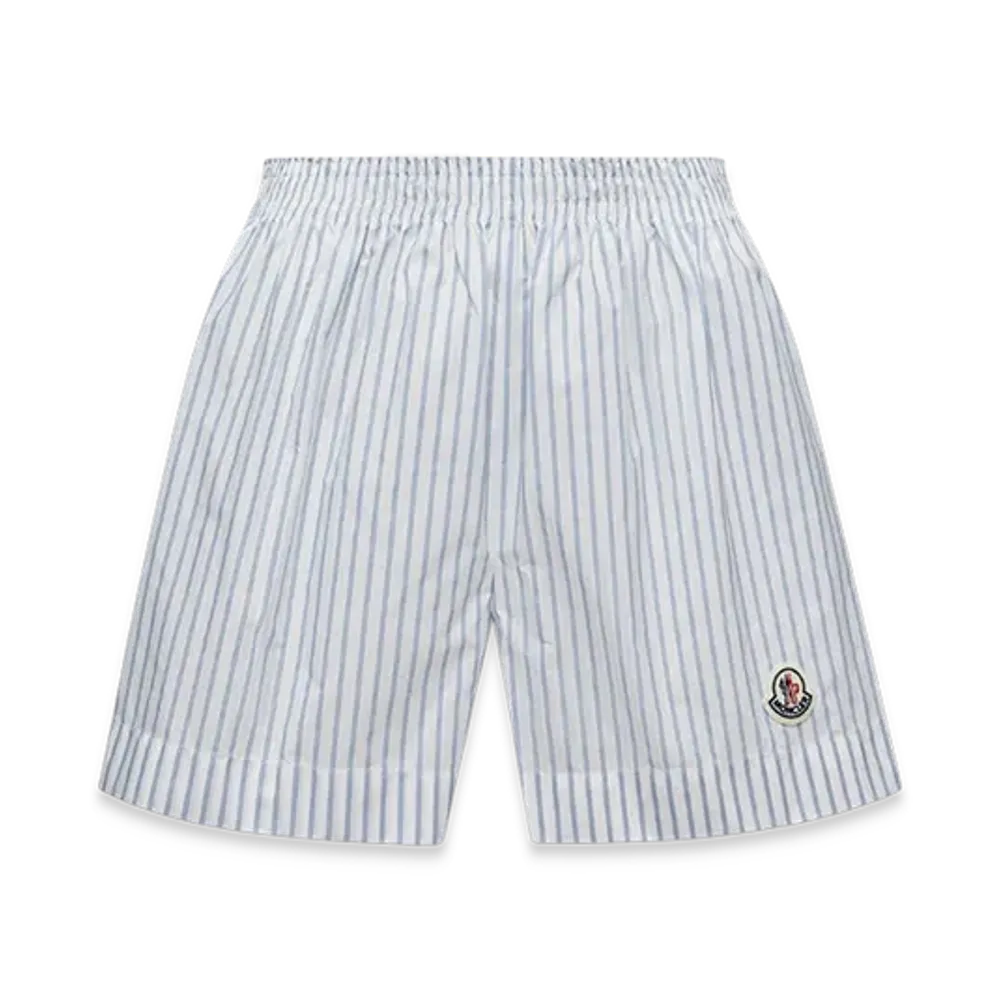 MONCLER Striped Shorts "Light Blue"